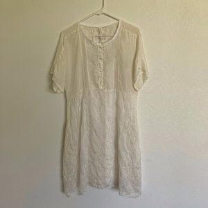 Vintage Johnny Was Cream Slip Dress.